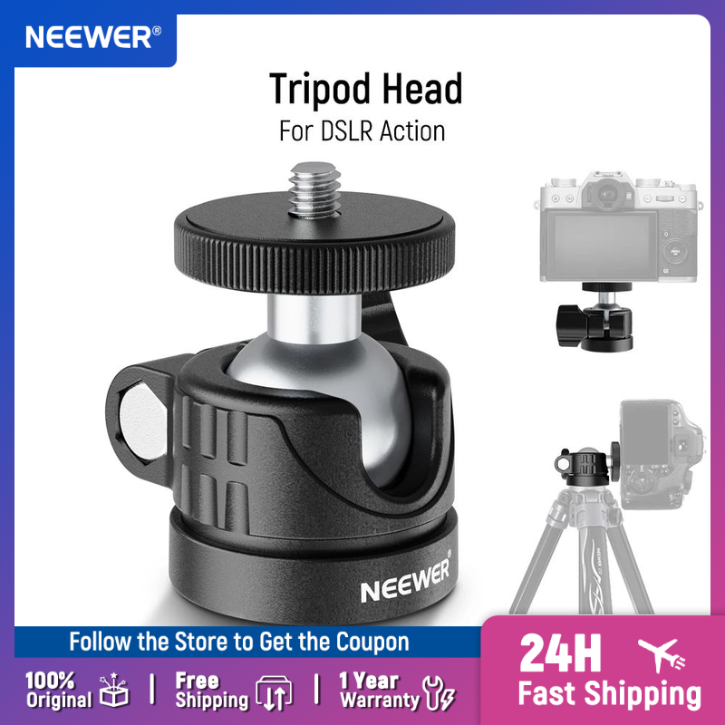 NEEWER Mini Ball Head, Portabl - Photography Video Lighting Kit With Adjustable Tripod Stand 评论和价格