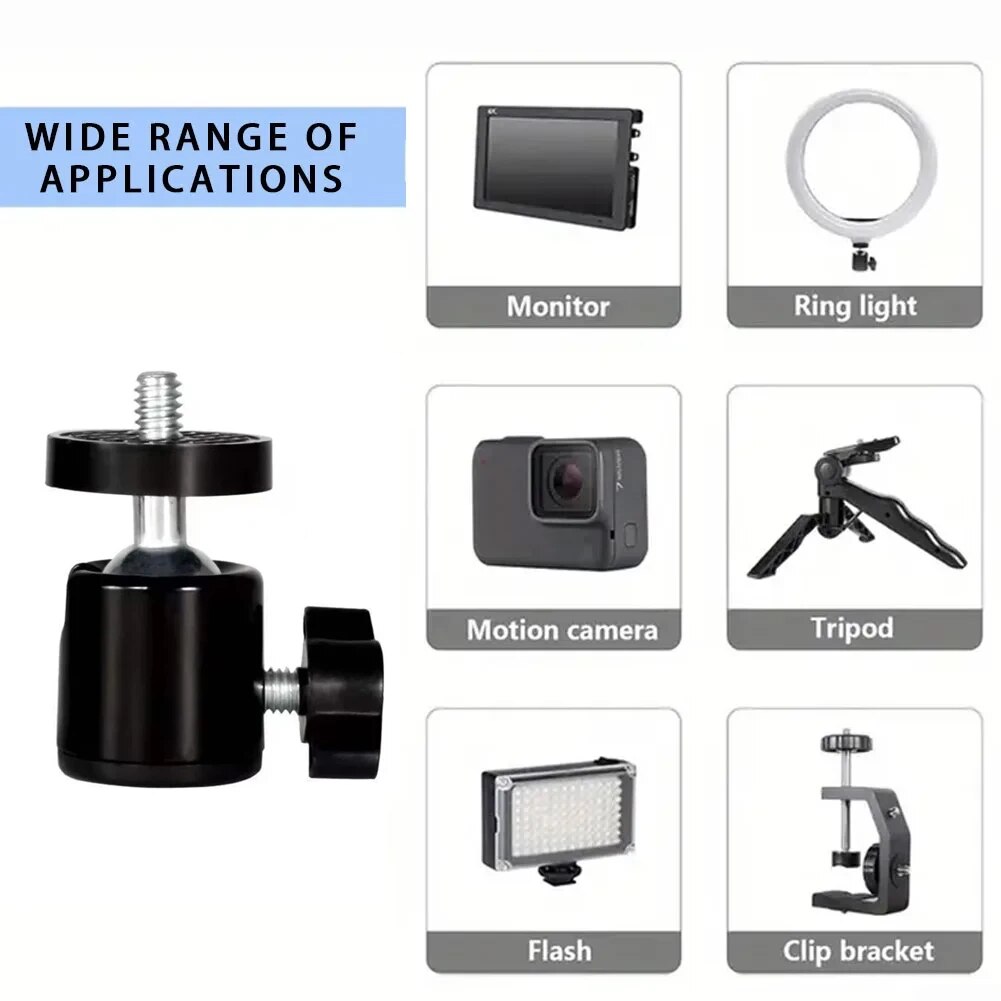 Mini Ball Head 1/4 Screw 360 S - Photography Lighting Circle 评论和价格