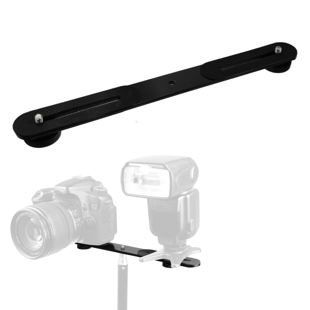 Dual Flash Bracket 1/4'' Screw - Photography Video Lighting Kit With Adjustable Tripod Stand 评论和价格