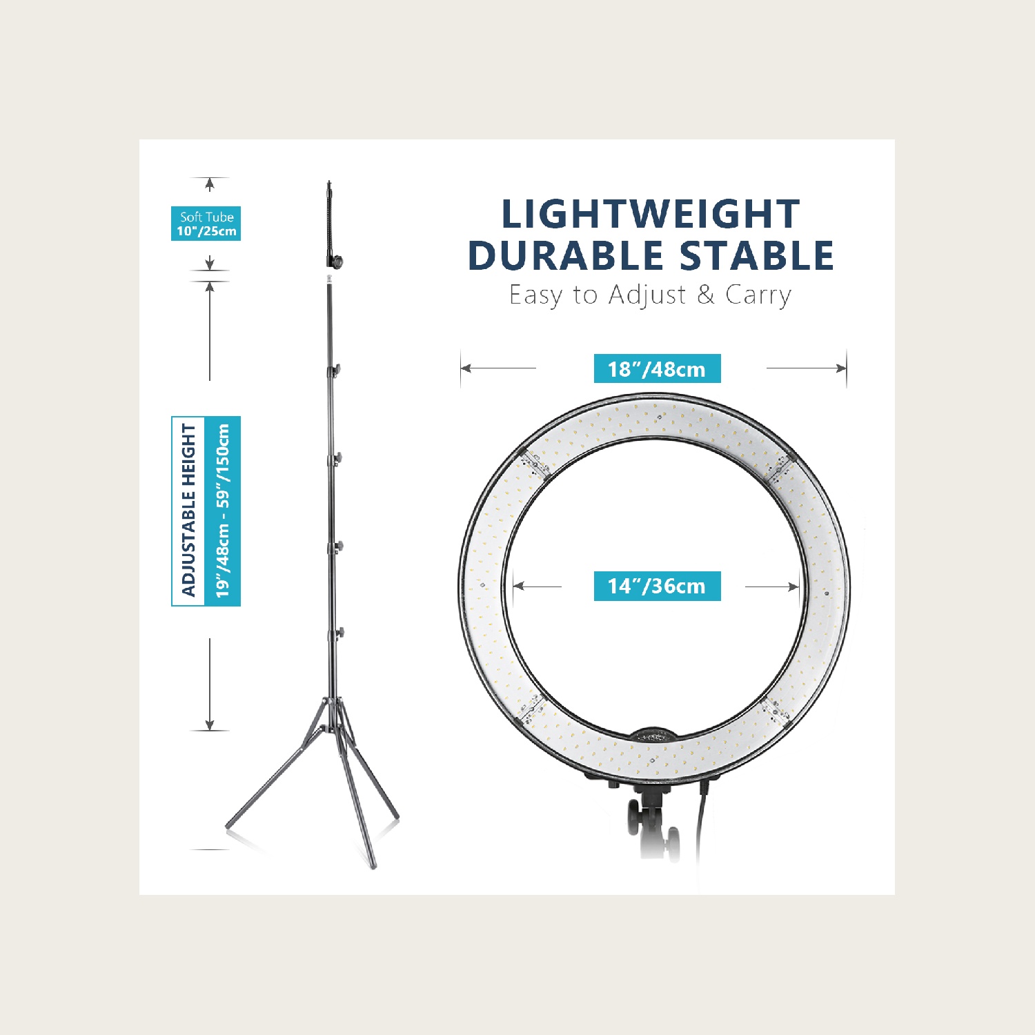 NEEWER RL‑18 18 Inch 55W 5600K - Photography Lighting Kit Neewer 评论和价格