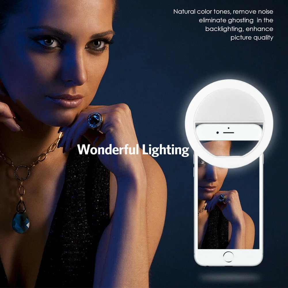 1pc USB Charge Cable LED Selfi - Photography Lighting Circle 评论和价格