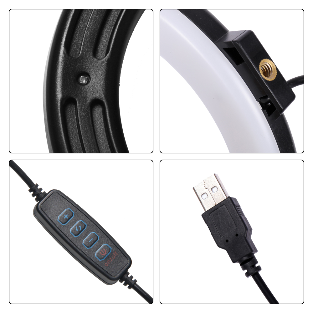 16cm/26cm/30cm LED Selfie Ring - Photography Lighting Circle 评论和价格