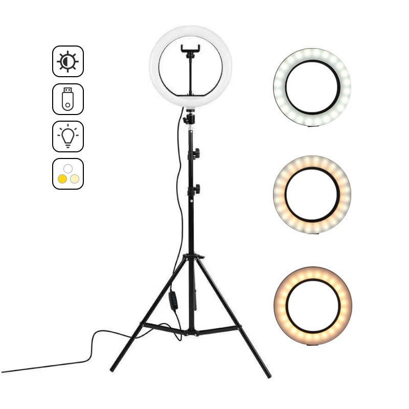 16cm/26cm/30cm LED Selfie Ring - Photography Lighting Circle 评论和价格