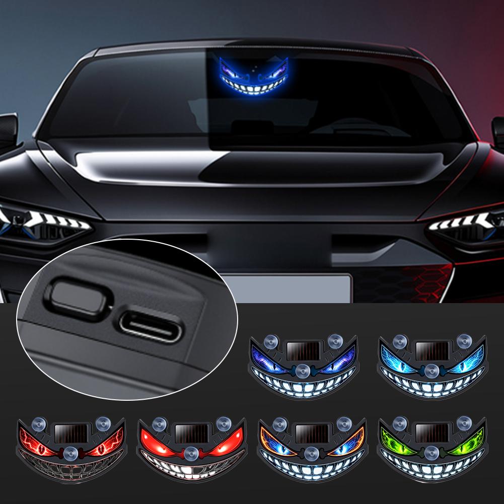 Solar Devil Eye Car LED Decor  - Interior Photography Lighting 评论和价格