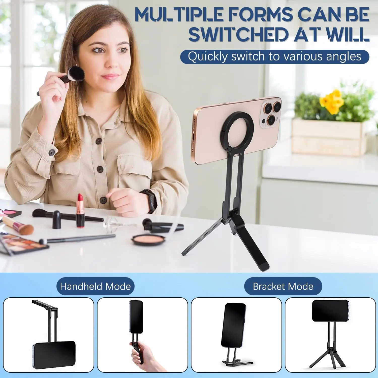 2026 3in1 Magnetic Tripod Stan - Photography Lighting Circle 评论和价格