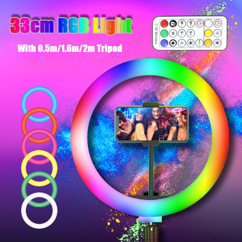 13inch RGB Led Selfie Ring Lig - Photography Lighting Circle 评论和价格
