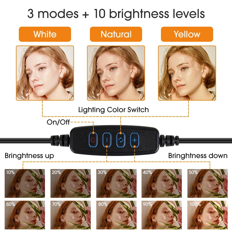 10 inch LED Selfie Ring Light  - Photography Lighting Circle 评论和价格
