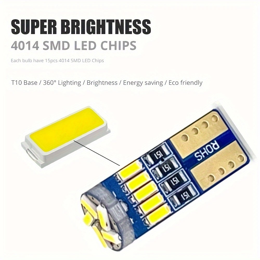 10pcs Car Led Light T10 4014 1 - Interior Photography Lighting 评论和价格