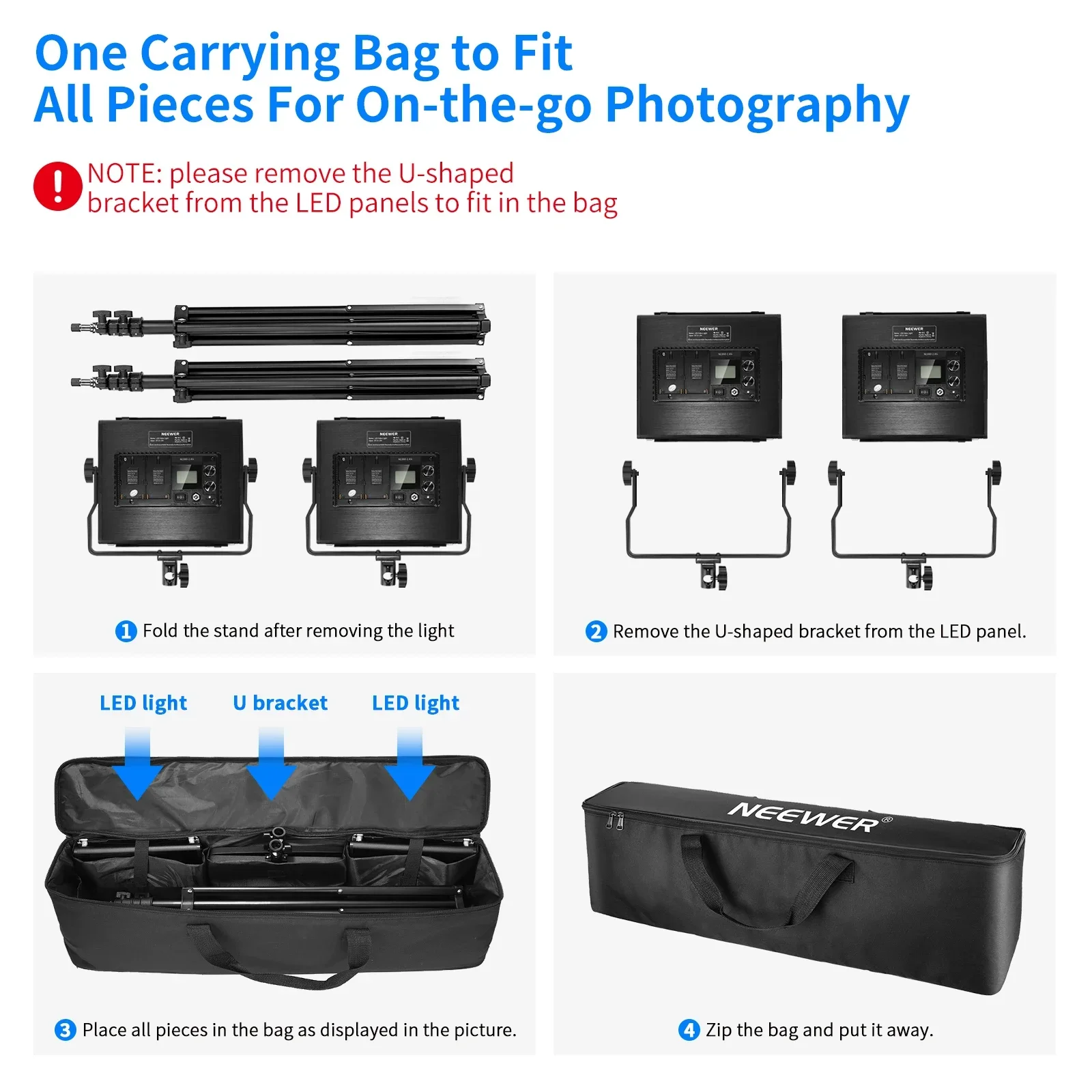 Neewer 2-Pack Advanced 660 LED - Photography Lighting Kit Neewer 评论和价格