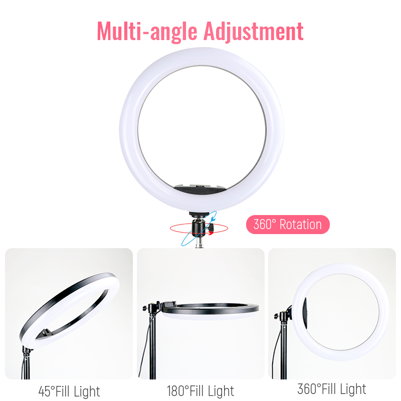 12inch RGB Led Ring Light With - Photography Lighting Circle 评论和价格